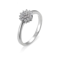 Pierścionek z brylantami 0,16 ct