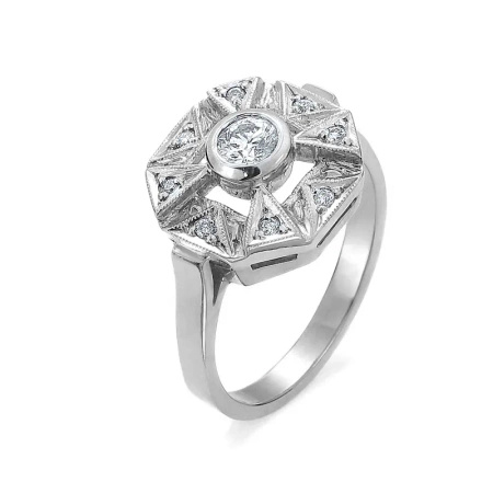 Pierścionek z brylantami 0,31 ct