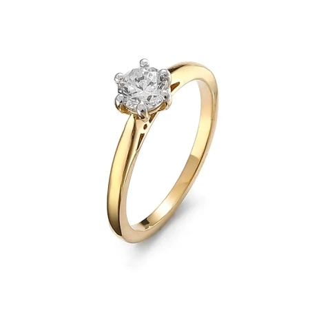 Pierścionek z brylantem 0,50 ct