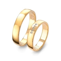 Obrączki ślubne z brylantami 0,05 ct