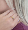 Pierścionek z brylantem 0,15 ct