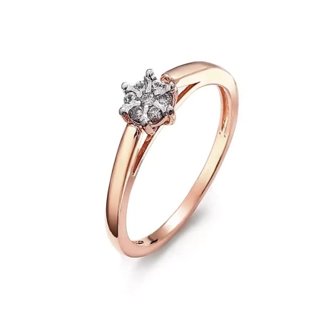 Pierścionek z brylantami 0,09 ct