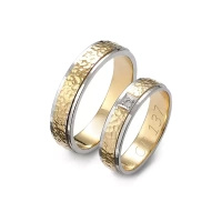 Obrączki ślubne z brylantem 0,02ct