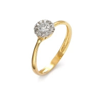 Pierścionek z brylantami 0,35 ct