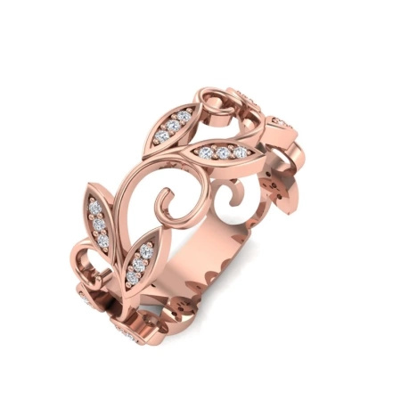 Pierścionek z brylantami 0,16 ct