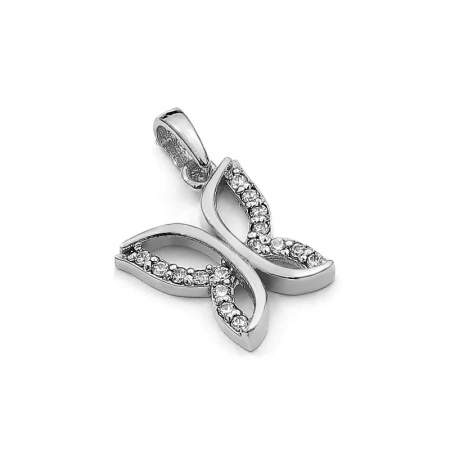 Zawieszka z cyrkoniami - motyl