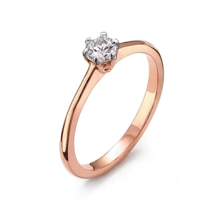 Pierścionek z brylantem 0,21 ct