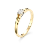 Pierścionek z brylantami 0,16 ct