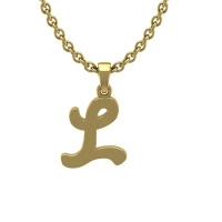 Zawieszka złota - literka L