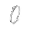 Pierścionek z brylantami 0,13 ct