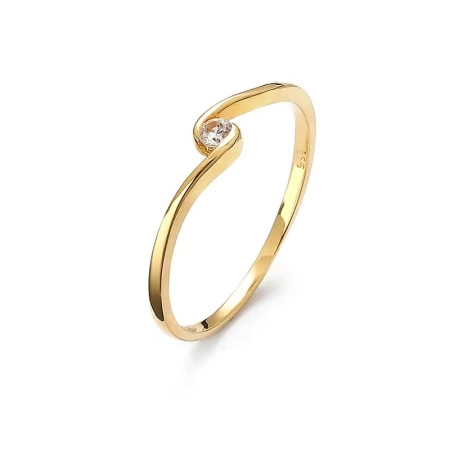 Pierścionek z brylantem 0,05 ct