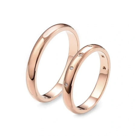 Obrączki ślubne z brylantami 0,05 ct