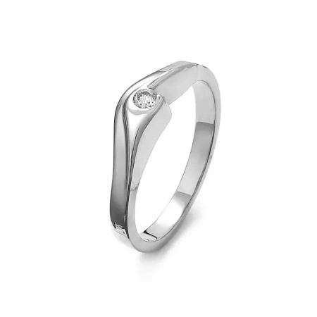 Pierścionek z brylantem 0,06 ct