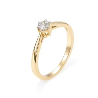 Pierścionek z brylantem 0,28 ct