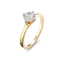 Pierścionek z brylantem 0,50 ct