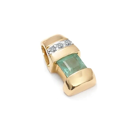 Zawieszka ze szmaragdem i brylantami