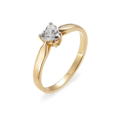 Pierścionek z białym topazem