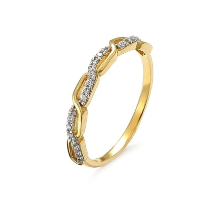 Pierścionek z brylantami 0,16 ct