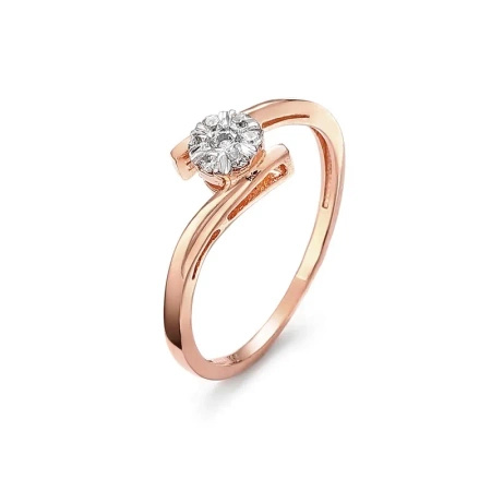 Pierścionek z brylantami 0,13 ct