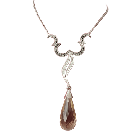 Naszyjnik z kwarcem cytrynowym