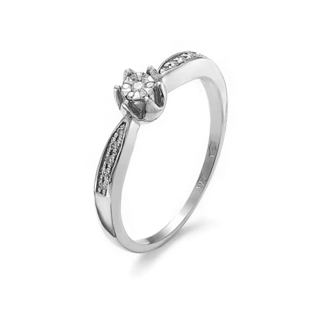 Pierścionek z brylantami 0,08 ct