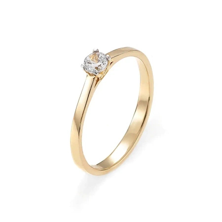 Pierścionek z brylantem 0,14 ct