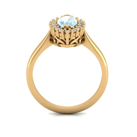 Pierścionek z topazem