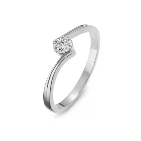 Pierścionek z brylantami 0,04 ct