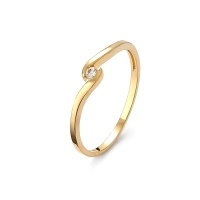 Pierścionek z brylantem 0,04 ct