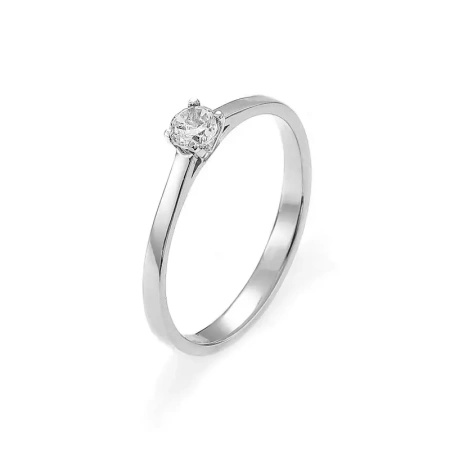 Pierścionek z brylantem 0,14 ct