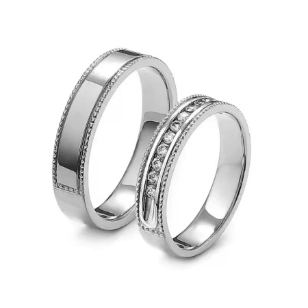 Obrączki ślubne z brylantami 0,24 ct