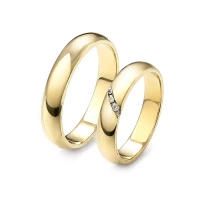 Obrączki ślubne z brylantami 0,03 ct