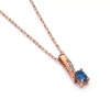 Zawieszka z szafirem i brylantami