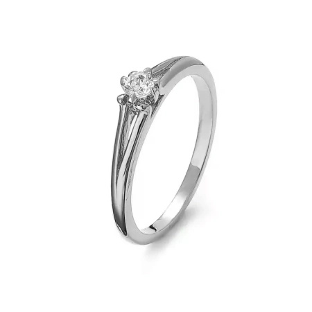 Pierścionek z brylantem 0,10 ct