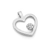 Zawieszka z brylantami - serce