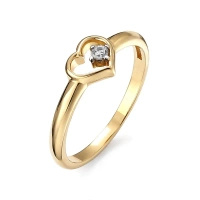 Pierścionek z brylantem 0,05 ct