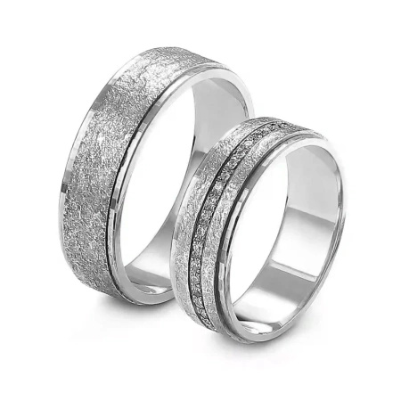 Obrączki ślubne z brylantami 0,24 ct