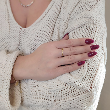 Pierścionek złoty - motylek