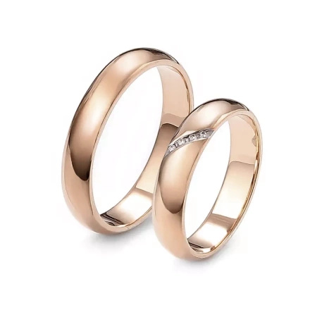 Obrączki ślubne z brylantami 0,02 ct