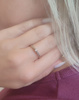 Pierścionek z brylantami 0,11 ct