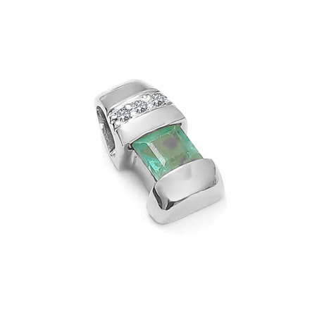 Zawieszka ze szmaragdem i brylantami