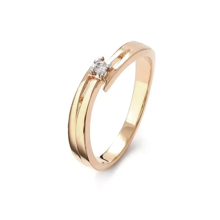 Pierścionek z brylantem 0,03 ct