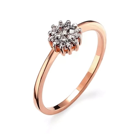 Pierścionek z brylantami 0,12 ct