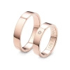 Obrączki ślubne z brylantem 0,02 ct