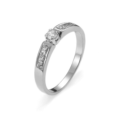 Pierścionek z brylantami 0,17 ct