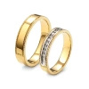 Obrączki ślubne z brylantami 0,24 ct