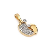 Zawieszka z cyrkoniami - stópki