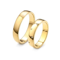 Obrączki ślubne z brylantami 0,03 ct