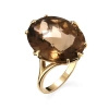 Pierścionek z kwarcem dymnym