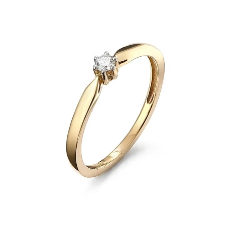 Pierścionek z brylantem 0,08 ct